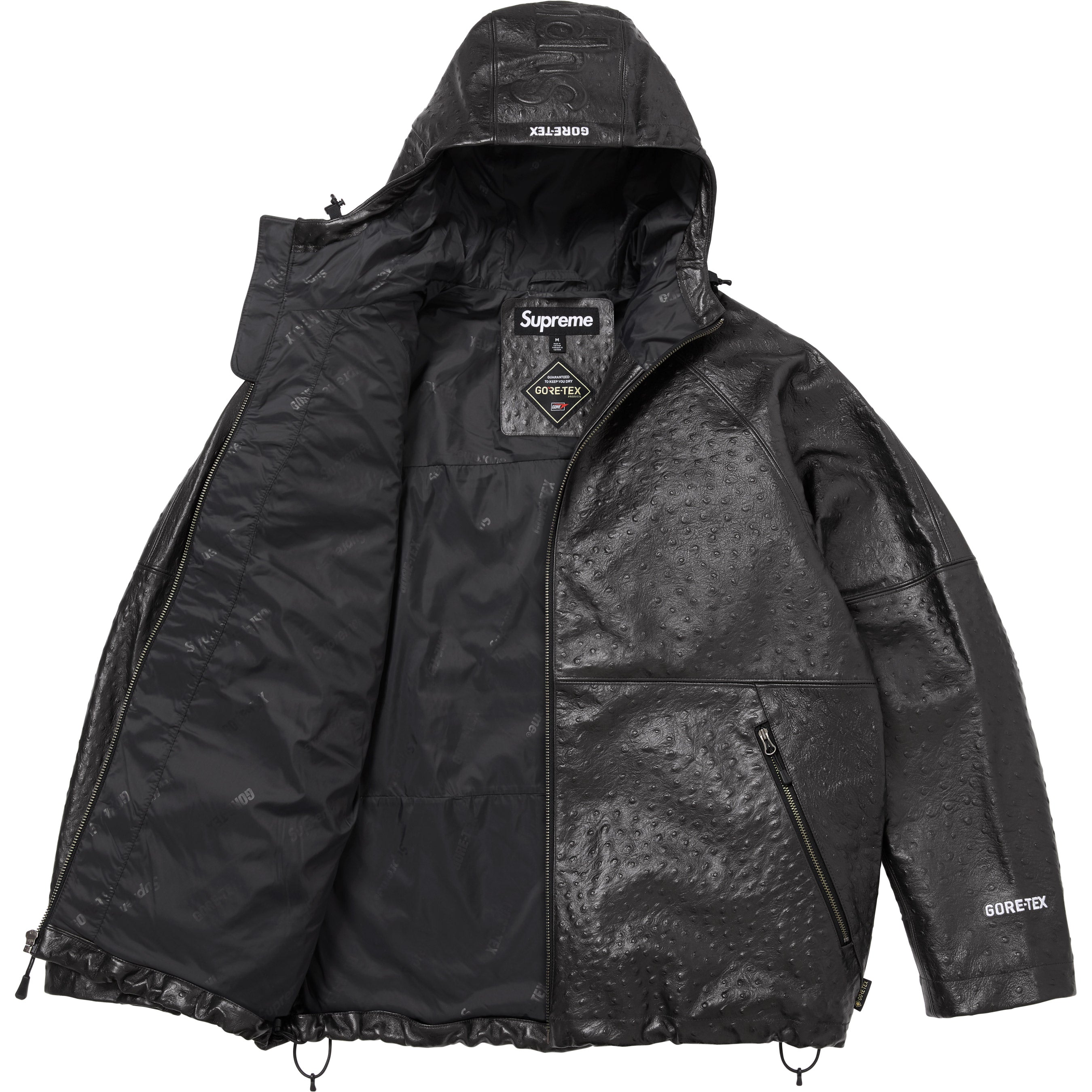 GORE-TEX Ostrich Embossed Leather Jacket view 10
